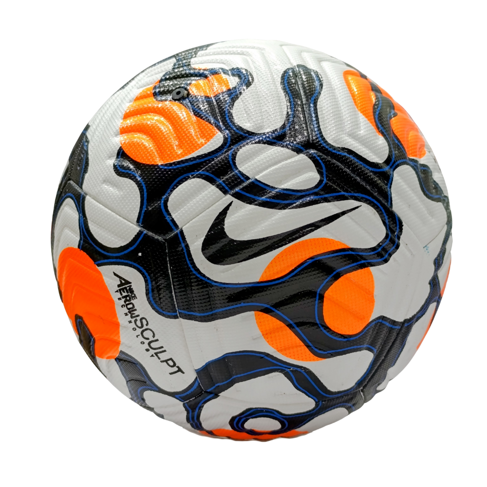 Nike Football with Aerowsculpt Technology - Orange/Blue/Black Design